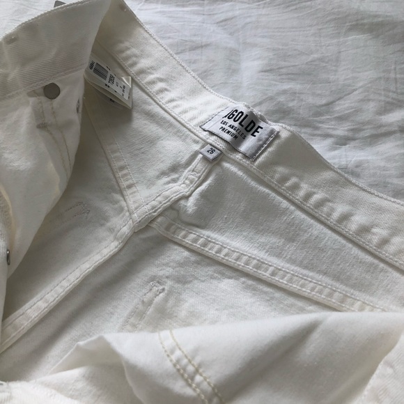 BNWT AGOLDE 90s Jeans White Out High Rise - Picture 6 of 6